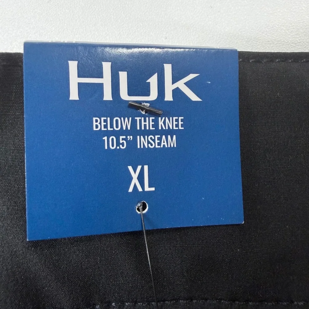 Huk Performance Fishing Mens XL Black Waypoint 10.5